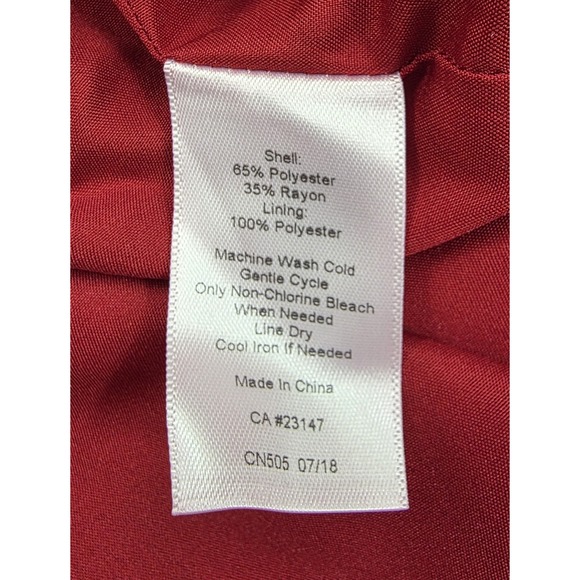 Talbots Petites Red Plaid Side Zip Mini Skirt Women's Size 10P - Picture 7 of 7